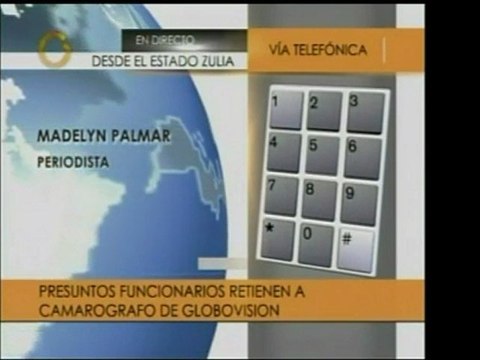 La corresponsal de Globovisión cuenta que presuntos Polisur