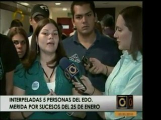 Estudiantes de la ULA acompañaron al rector de su Univ. y al