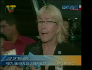 La Fiscal General, Luisa Ortega Díaz, habla del asesinato de