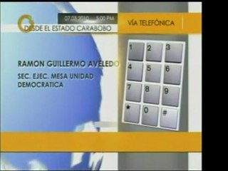 EN Carabobo hubo discrepancias entre la Mesa de la Unidad De
