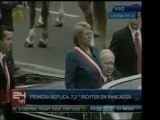 Llega la Pdte. Bachelet al Congreso chileno. Al mismo tiempo