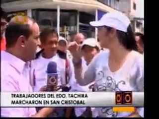 Los tachirenses también marcharon el Día del Trabajador
