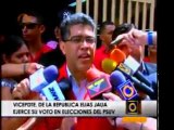 El vicepresidente Elías Jaua ejerció su derecho al voto