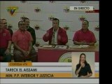 Tareck El Aissami, Min. de Interior y Justicia, atribuyó a 