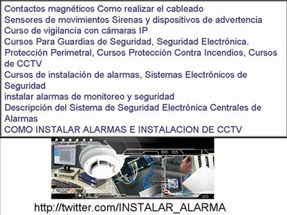 como aprender instalar alarmas de seguridad