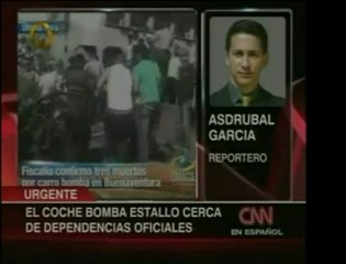 Un coche bomba explotó en la Alcaldía Buenaventura, principa