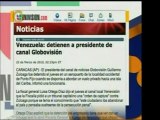 Páginas web de medios internacionales reseñan la detención e