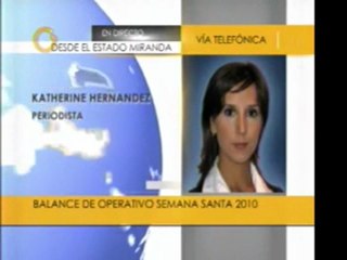 Balance de Operativo Semana Santa 2010