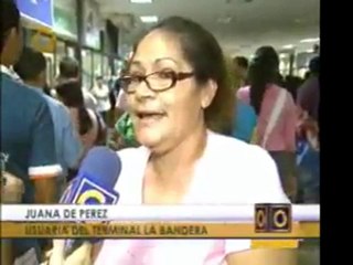 Regreso de Temporadistas desde el Terminal La Bandera
