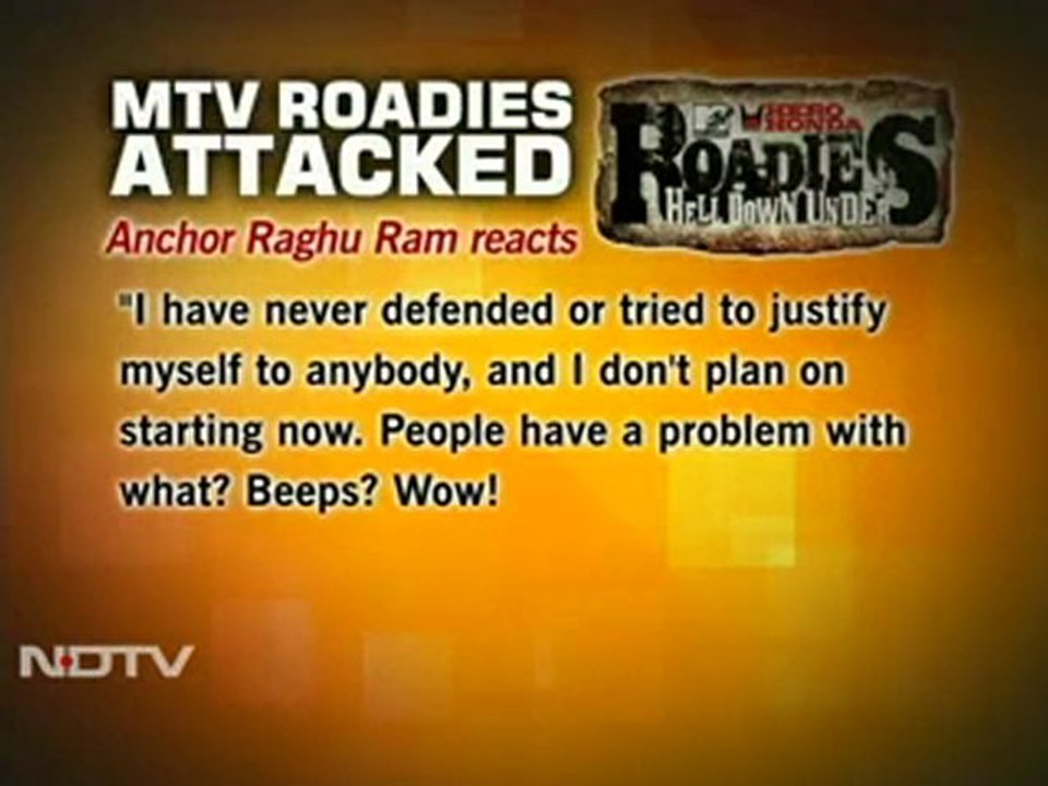ABVP activists blacken faces of MTV Roadies anchors