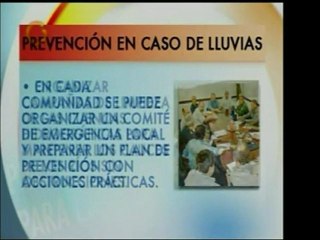 Consejos para la prevención en caso de lluvias