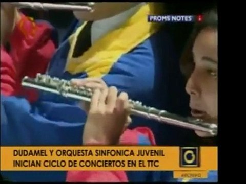 El Maestro Gustavo Dudamel y la Orquesta Sinfónica de la Juv