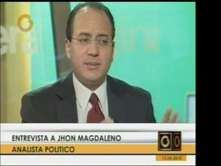 Analista John Magadaleno dice que la Oposición debería conce