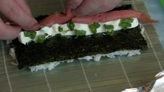 How to Make A Salmon Sushi Roll