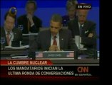 Pdte. de Estados Unidos Barack Obamahabla en la Cumbre Nucle