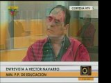 Ministro de Educación, Héctor Navarro, explica por qué las g