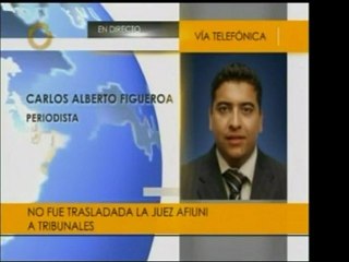 La jueza María Lourdes Afiuni no fue trasladada a tribunales