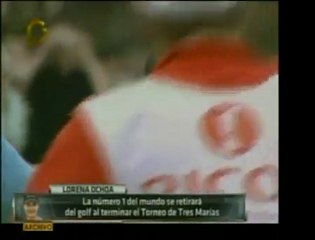 La golfista mexicana Lorena Ochoa se retira del juego profes