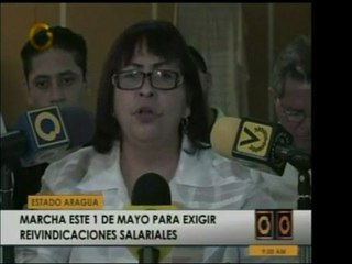 En Aragua la Federación de Trabajadores prepara una marcha d