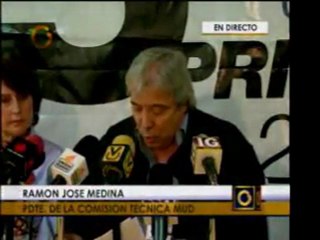 Comisión Técnica de la Mesa de la Unidad Democrática pidió a