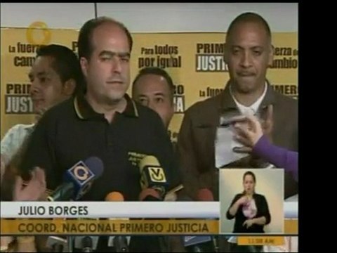 Secretario Nacional de Primero Justicia, Julio Borges, calif