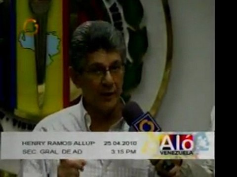 Henry Ramos responde a declaraciones de Henrique Capriles