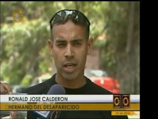 José Daniel Calderón Fernández desapareció el 15 de abril mi