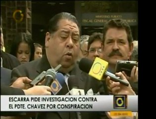 Abogado Germán Escarrá pide al Min. Público investigar al Pr