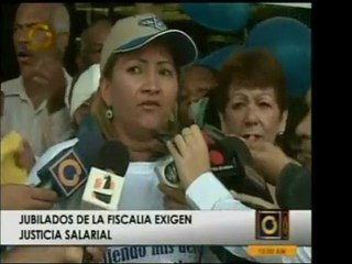 Jubilados dela Fiscalía exigen justicia salarial. Dicen que