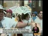 Trabajadores de la UCV y sindicalistas de otras univ. del pa