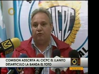 CICPC de El Llanito, en Caracas, desmantela banda "El Toto".