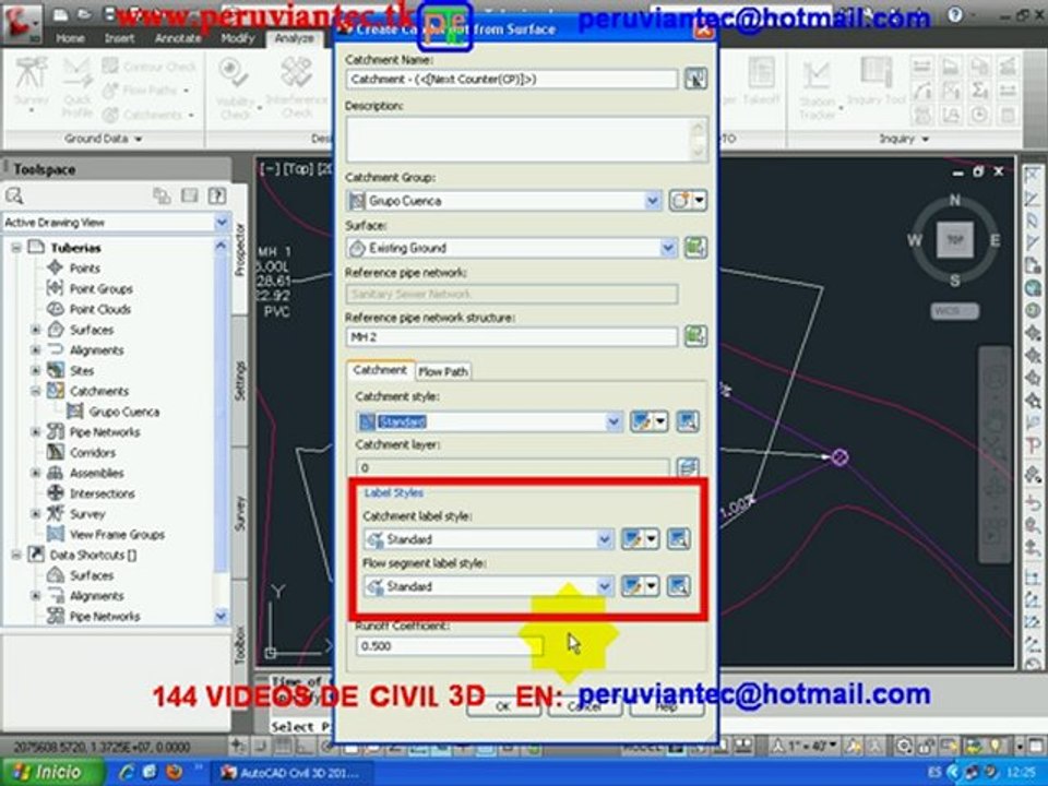 CURSO CIVIL 3D 2012 ,144 VIDEOS SECRETOS DEL CIVIL 3D ESPAÑOL PARA APRENDER EN CASA 03