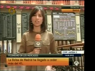 Bolsa de valores de España sufre la mayor baja en Europa ant