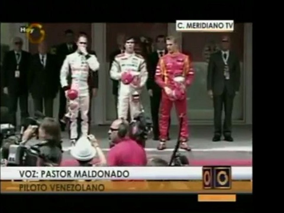 Entrevista con Pastor Maldonado acerca de su desempeño en la