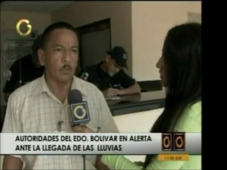 En el estado Bolívar Protección Civil ofrece un balance de a