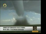 Imágenes de un tornado que toca tierra en Colorado, Estados