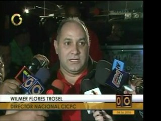 Dir. del CICPC, Wilmer Flores Trosel, da un balance de allan