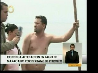 El derrame de crudo sigue afectando al Lago de Maracaibo. Pe