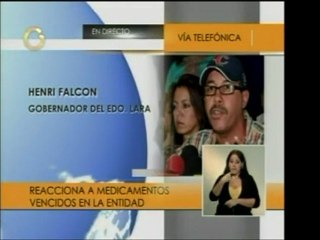 Henry Falcón habla sobre hallazgo de medicinas vencidas en g