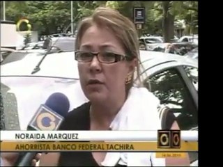 Clientes del Banco Federal de Caracas, Anzoátegui, Táchira,