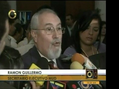 Ramón Guillermo Aveledo, Sec. Ejec. De la MUD, habla desde e