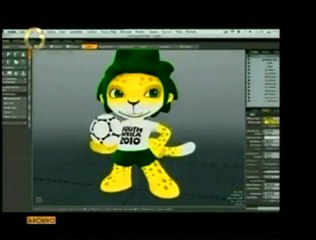 Trabajo sobre la creación de la mascota del Mundial Suráfric