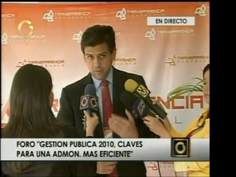 alcalde Carlos Ocariz habla en el evento Gestión Pública 20