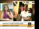 Ministra del P.P. para la Salud afirma que la única manera d