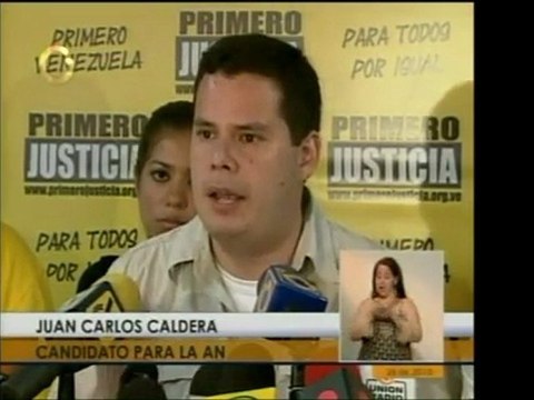 Juan Carlos Caldera, de Primero Justicia, dice que el social