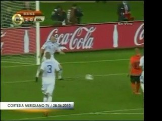 Holanda venció a Eslovaquia dos goles  por uno, en Suráfrica