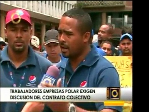 Trabajadores de Polar exigen discusión de su contrato colect