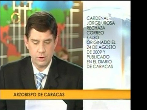 Arzobispo de Caracas emite un comunicado rechazando un corre