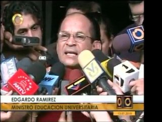 Ministro de Educación Universitaria pide una investigación p
