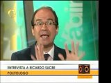 Declaraciones del politólogo Ricardo Sucre